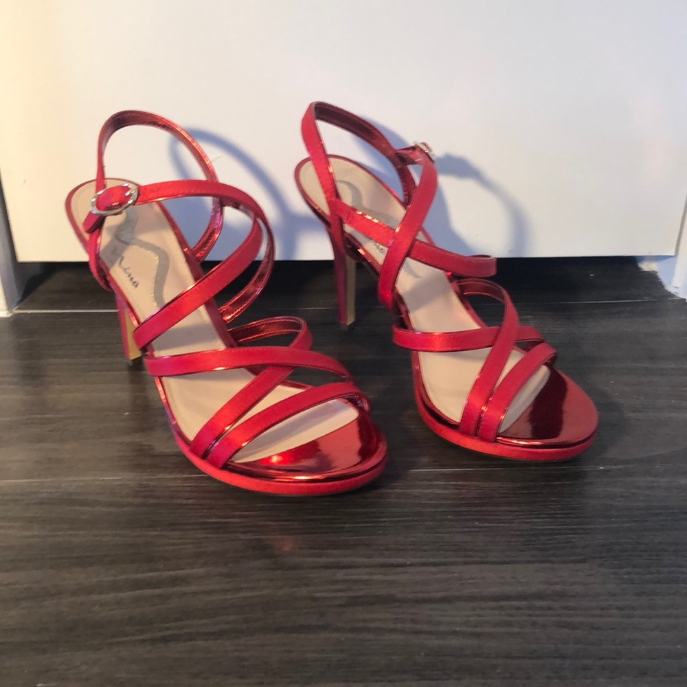 Nina Rachyl Red Platform Sandal